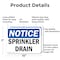 Signmission Sprinkler Drain, 10 in W x Rectangle, Aluminum OS-2PACK-NS-A-710-L-18396 - alternate 3